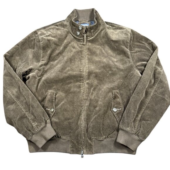 J Crew Harrington Jacket Large Corduroy Full Zip Men’s Casual Bomber - Picture 1 of 7